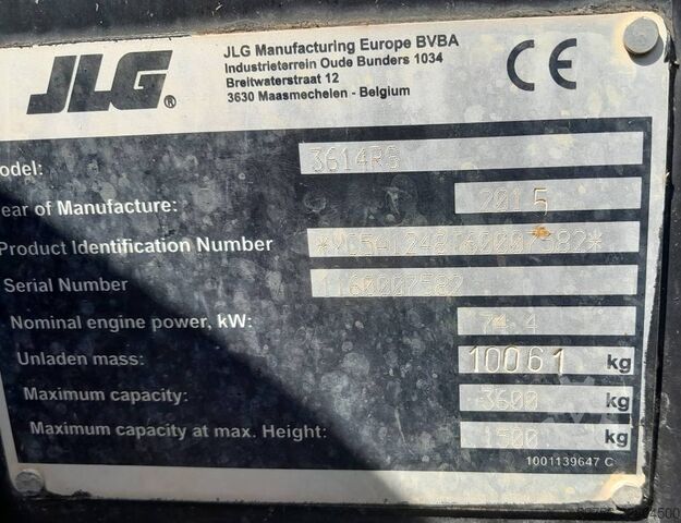 Cargadora telescópica JLG 3614 RS