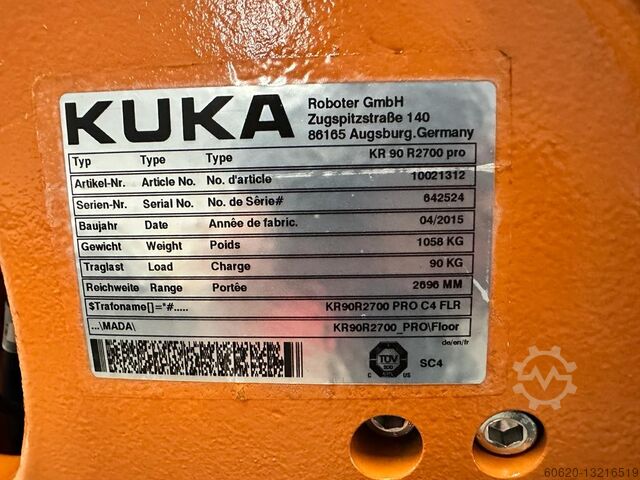 6-osni industrijski robot KUKA KR90 R2700 pro KRC4
