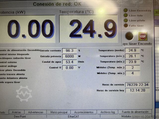 Máquina de corte por láser Bystronic BySprint Fiber 3015