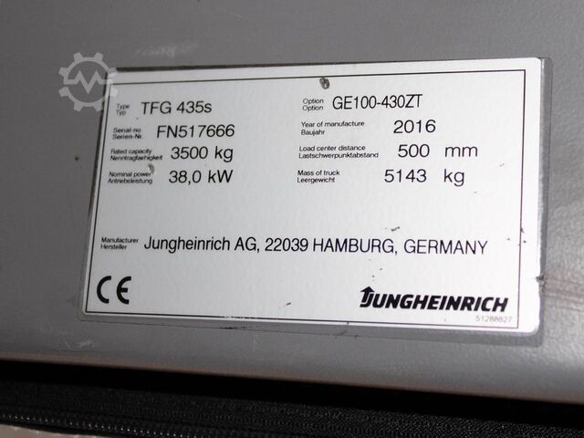 LPG viljuškari Jungheinrich TFG 435s GE100-430ZT