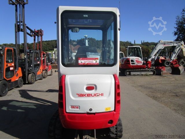 Minigrafa Takeuchi TB 216 - POWERTILT + hydraul. Schnellwechsler + 3