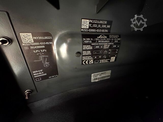 2022 service + UVV 06/2027 15 536 t Linde H 20T