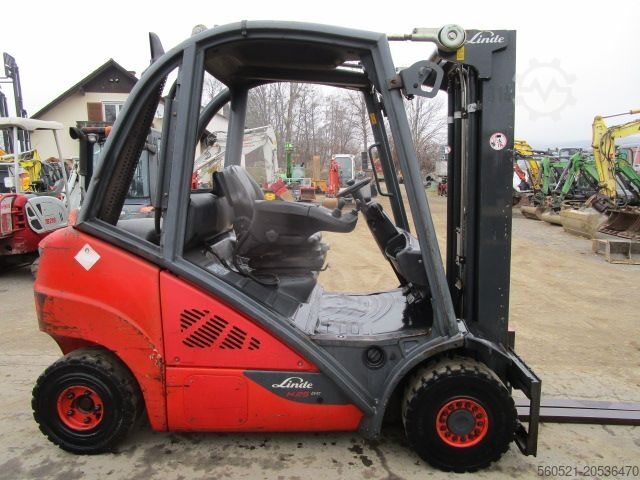 Diesel Forklift Linde H25D-02 Triplex-Freihub 4,7m + Seitenschieber