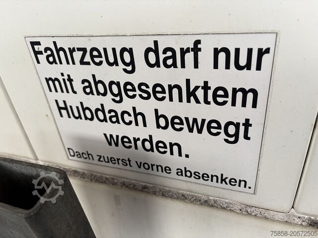Gövdeyi platform ve branda ile değiştirin Krone Jumbo 3m Innenhöhe Hubdach Edscha