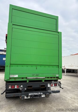 Değiştirilebilir kasa Krone Baustoff 7,45m Zurringe Bordwände Türen