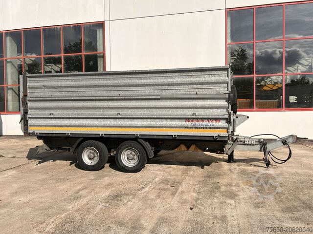 Rơ moóc ben Möslein TDS 13 Schwebheim 13 t Tandemkipper- Tieflader, Aufsatzbordwände