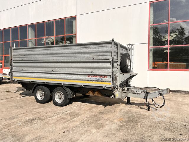 Rơ moóc ben Möslein TDS 13 Schwebheim 13 t Tandemkipper- Tieflader, Aufsatzbordwände