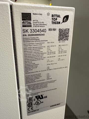 อุปกรณ์ทำความเย็นสำหรับตู้ควบคุม Rittal TopTherm RITTAL TOPTHERM