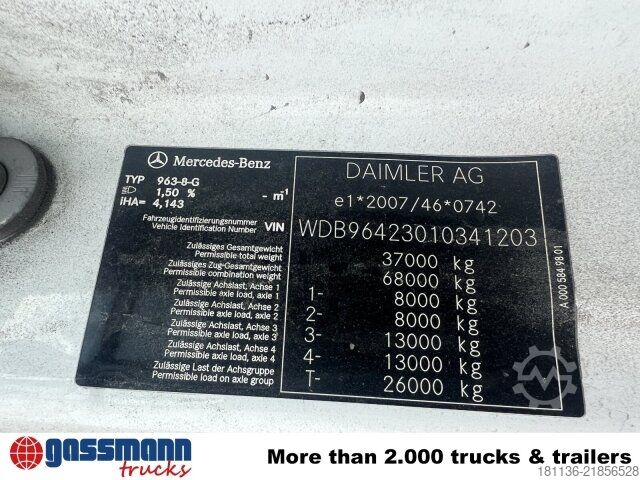 Kroghejselastbil Mercedes-Benz Arocs 3253 K 8x4/4, Retarder, Motorabtrieb