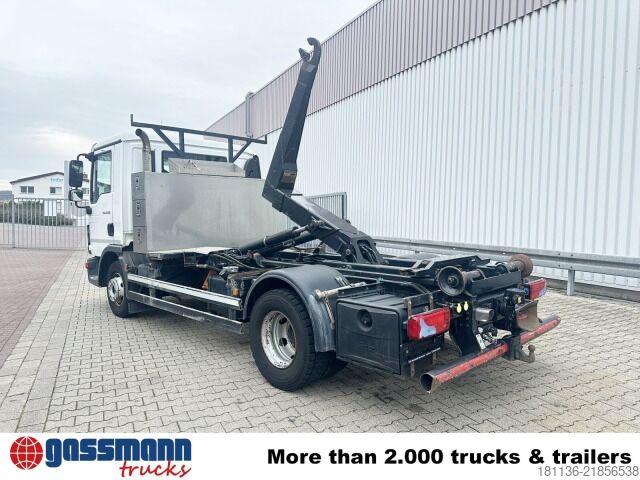 Autocamion cu cârlig pentru containere MAN TGL 12.250 4x2 BL, Palfinger Abroller P 07-25MPA,
