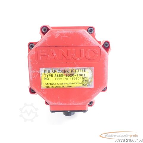  Fanuc A06B-0061-B003 AC Servomotor SN: C156F28C3 + Pulsecoder A860-2020-T301