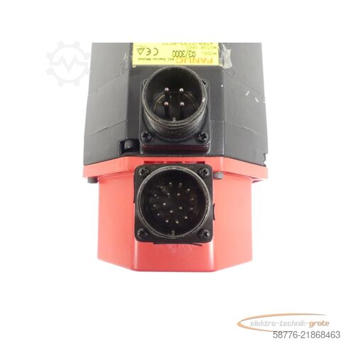  Fanuc A06B-0123-B077 AC Servo Motor SN: C988C4189 mit Pulsecoder