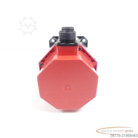 Fanuc A06B-0123-B077 AC Servo Motor SN: C988C4189 mit Pulsecoder