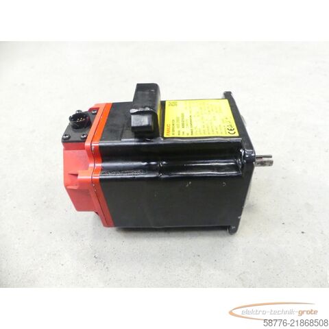  Fanuc A06B-0218-B200 AC Servo Motor SN: C148F2F0D mit A860-2000-T301 Pulsecoder