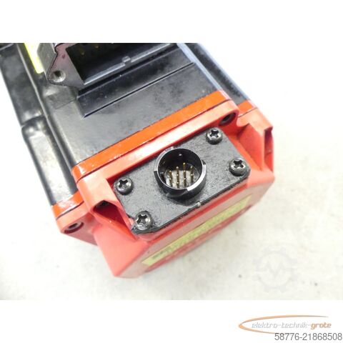  Fanuc A06B-0218-B200 AC Servo Motor SN: C148F2F0D mit A860-2000-T301 Pulsecoder