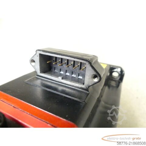  Fanuc A06B-0218-B200 AC Servo Motor SN: C148F2F0D mit A860-2000-T301 Pulsecoder