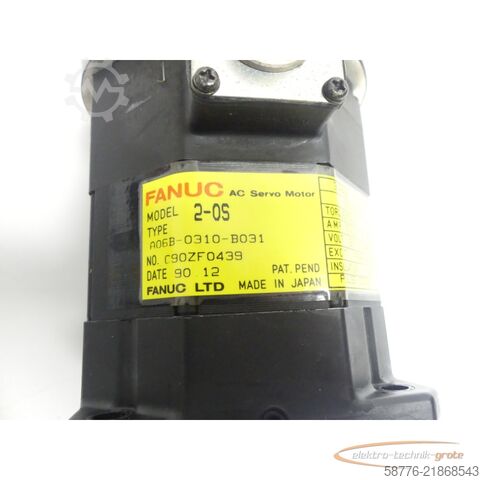  Fanuc A06B-0310-B031 AC Servo Motor SN: C90ZF0439