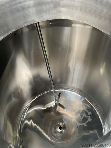 750 Litre Stainless Steel Vertical Mixing Vessel, 900mm Dia x 1,000mm Straight Side BRABY LTD. 750 Litre