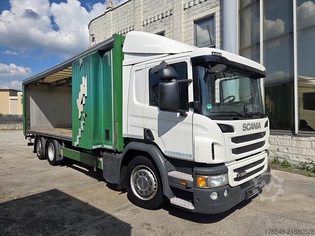 صندوق شاحنة بغطاء قماشي وحواف قابلة للطي وغطاء جانبي قابل للسحب SCANIA P 320