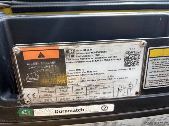 Xe nâng Hyster H 4.5 FT 4500kg