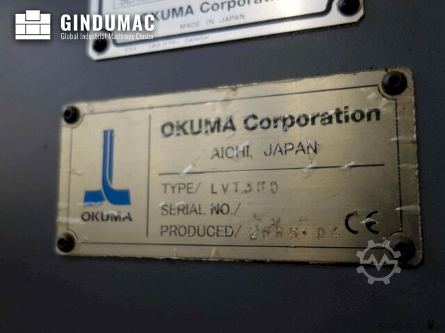 Vertical Turning Machine Okuma LVT 300