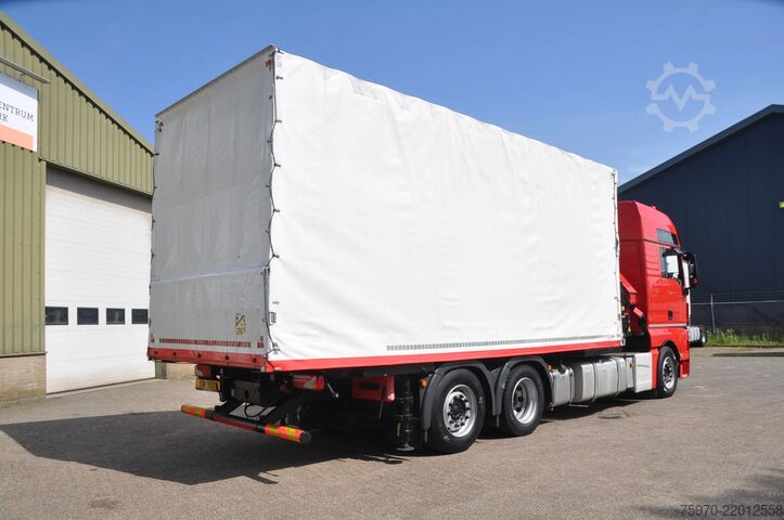 Krano sunkvežimis MAN TGX 26.480 XXL 6X2 HMF 2620 CRANE + BDF BODY + ...
