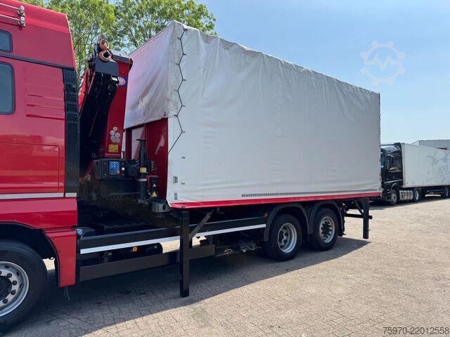 شاحنة رافعة MAN TGX 26.480 XXL 6X2 HMF 2620 CRANE + BDF BODY + ...