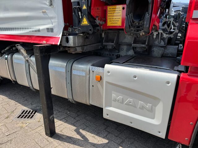 شاحنة رافعة MAN TGX 26.480 XXL 6X2 HMF 2620 CRANE + BDF BODY + ...