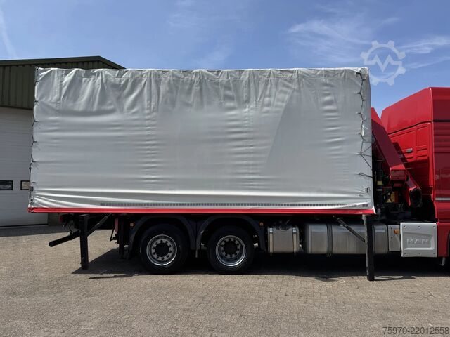 شاحنة رافعة MAN TGX 26.480 XXL 6X2 HMF 2620 CRANE + BDF BODY + ...
