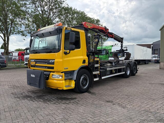 Kranabíll DAF CF 75.250 PALFINGER CRANE + HOOKLIFT  143.037km