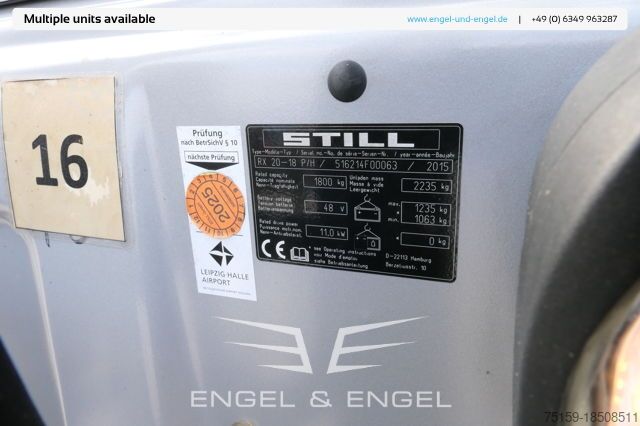 Xe nâng càng trước still RX 20-18P/H 4-RAD Lange Gabeln