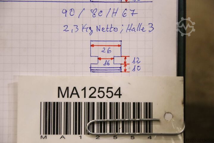 Utbytbara käftar unbekannt Breite 26 mm