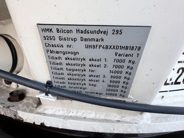 Siloanhænger  HMK Bilcon 30 t. 42 m3 Silo tank 6 Compartment