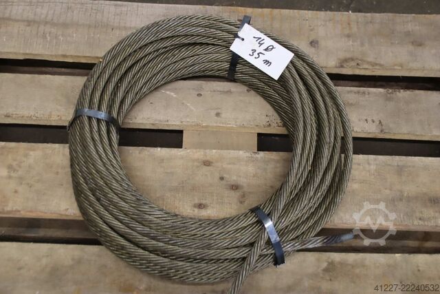 Kranseil Ø 14 mm 35 m Stahl Drallarm