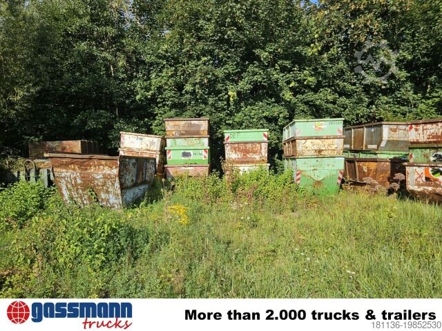 Roll-off container  Absetzcontainer div. ca. 5m³ - 20m³ offen sowie