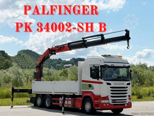 Lastbilmonteret kran SCANIA R 450 * PK 34002-SH B + FUNK * TOPZUSTAND