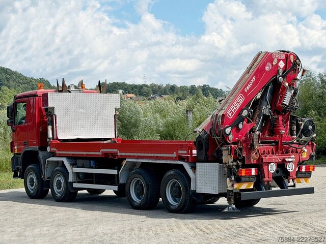 Lastbilmonteret kran MERCEDES-BENZ ACTROS 4146 * FASSI F600A + FUNK * 8x8 !!