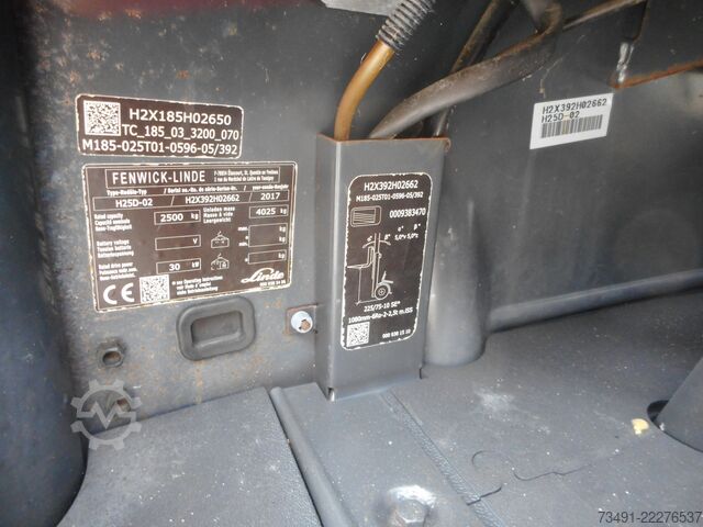 Gaffeltruck Linde H25D-02 EVO Triplex