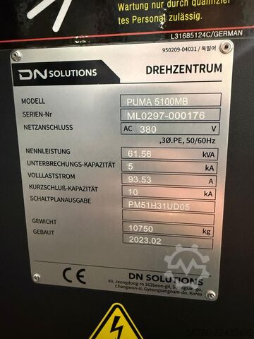 CNC-Drehmaschine DN Solutions Doosan PUMA 5100MB new!!!  ø 650 mm