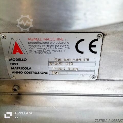 ماكينة رافيولي-كابليتي AGNELLI A-500-540