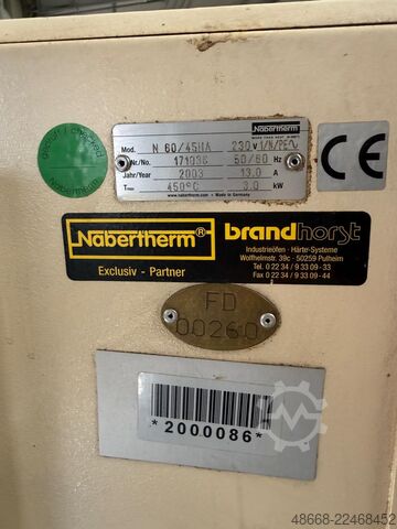 Glühofen Ofen Kammerofen Nabertherm N60 / 45HA