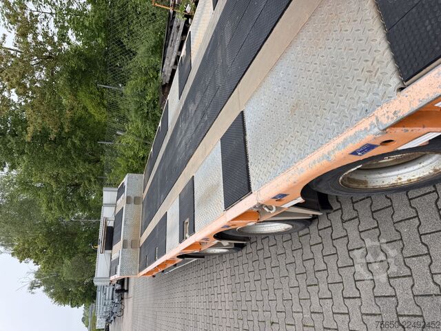 Zema profila puspiekabe Humbaur HTS30  3 Achs Satteltieflader, neuwertig