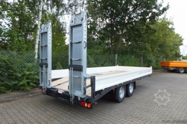 Remolque de plataforma baja Möslein TTT-11 6,20 Orange  Neuer Tandemtieflader