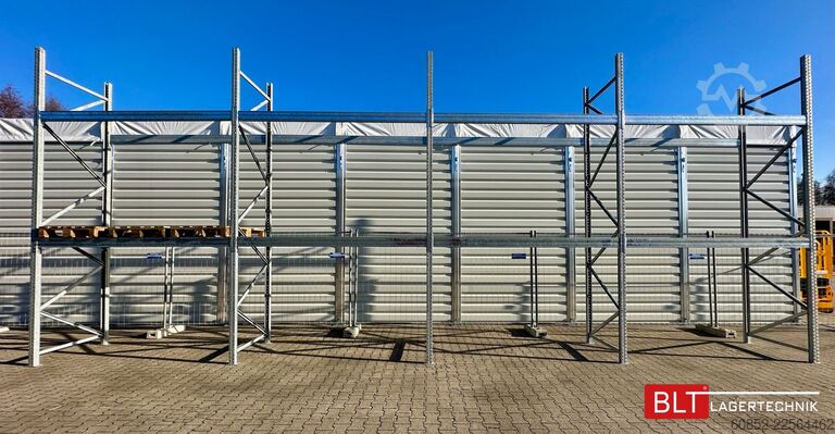  11,2 lfm Palettenregale für Außenbereich H: 4,5m , 3000 kg Fachlast , FVZ