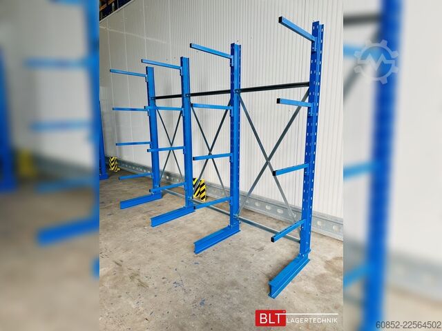  ca. 3,15 lfm. Kragarmregal Langgutregal H: 250 cm 140 kg/Arm META Multistrong