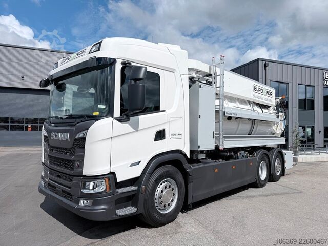 Camión cisterna de vacío SCANIA G420 B6x2*4NB Bucher FlexLine CM100