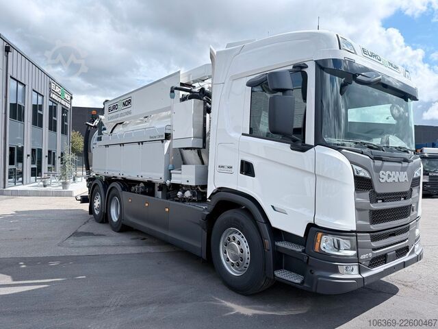 Camión cisterna de vacío SCANIA G420 B6x2*4NB Bucher FlexLine CM100