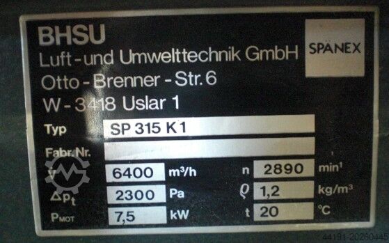 พัดลม Spänex SP 315 K1 Spänex SP 315 K1