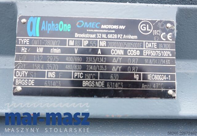 Elektromotor AlphaOne OMT-1 280MY2 132 KW
