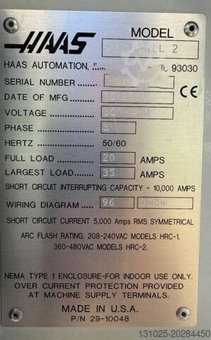 Loddrett maskinering senter HAAS Super Mini Mill 2